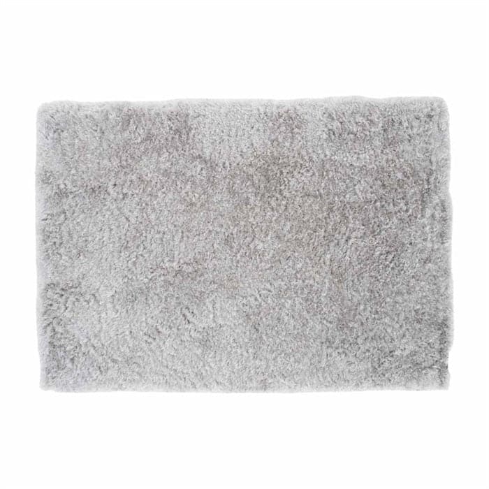 Billede af Fluffy Polyester tæppe i Silver - 160x230 cm, Venture Design
