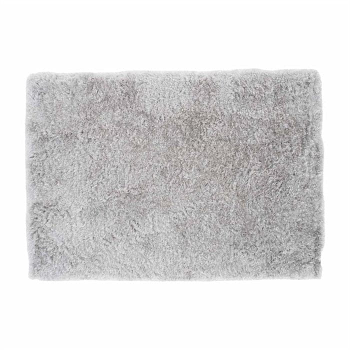 Billede af Fluffy Polyester tæppe i Silver - 200x290 cm, Venture Design