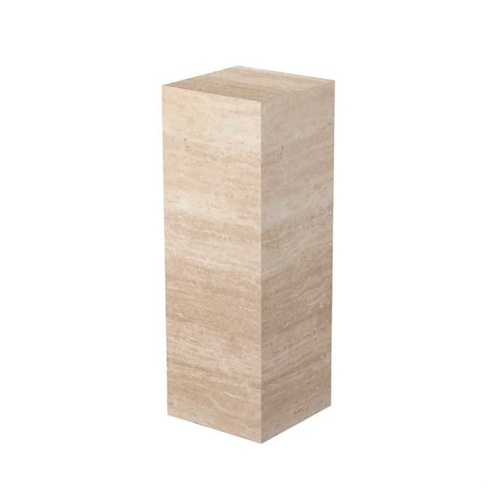 Phantom Cube Marmor Pedestal - Travertine, Specktrum
