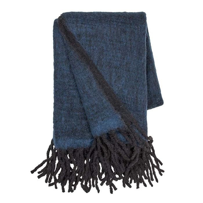 Billede af Mathea Throw - Royal Blue / Noir, Cozy Living Copenhagen