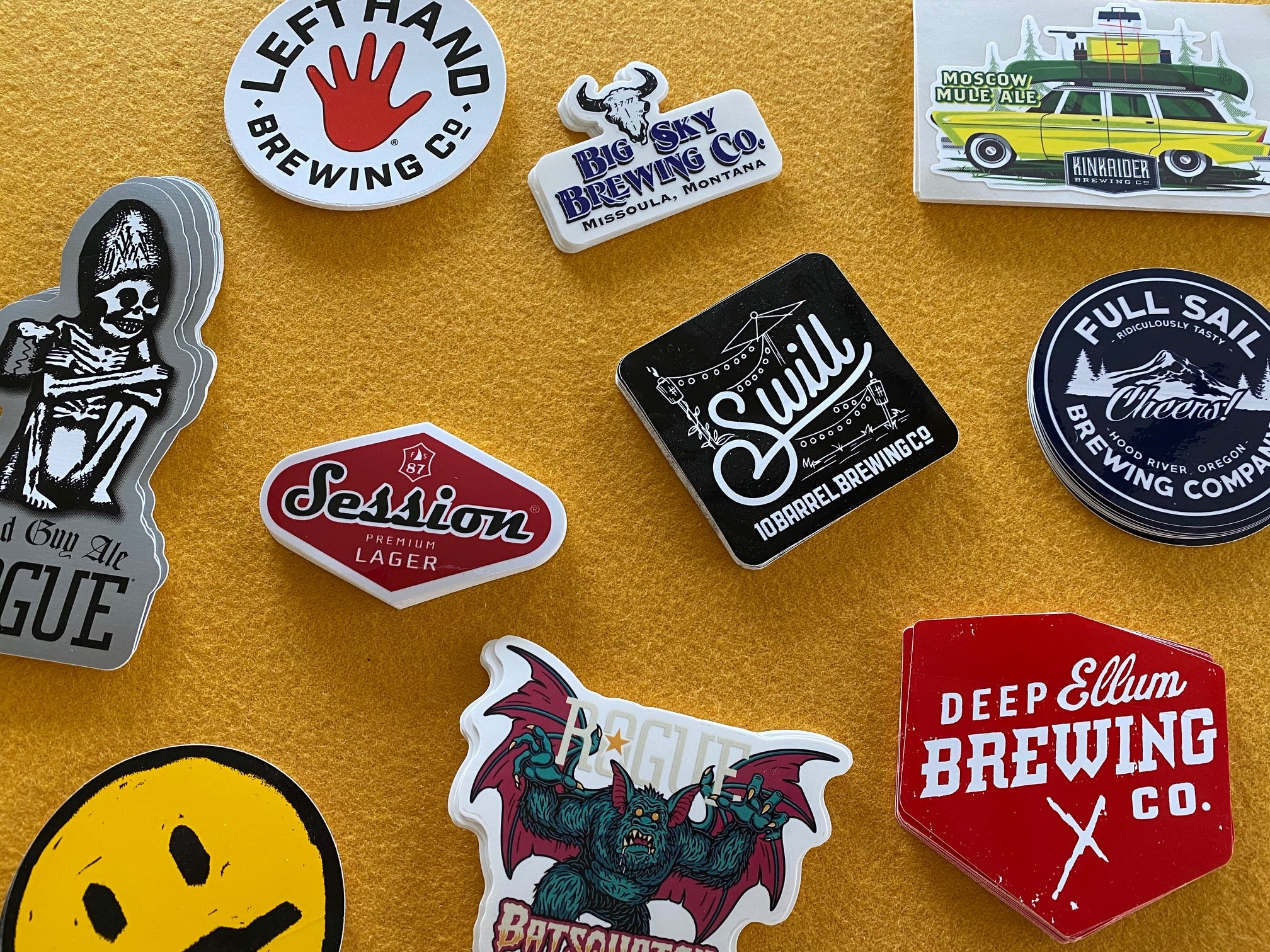 Brewery stickers