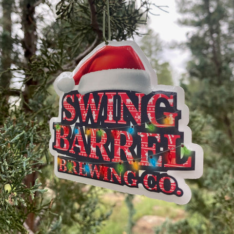 Swing Barrel Brewing Co mini Christmas tin tackers