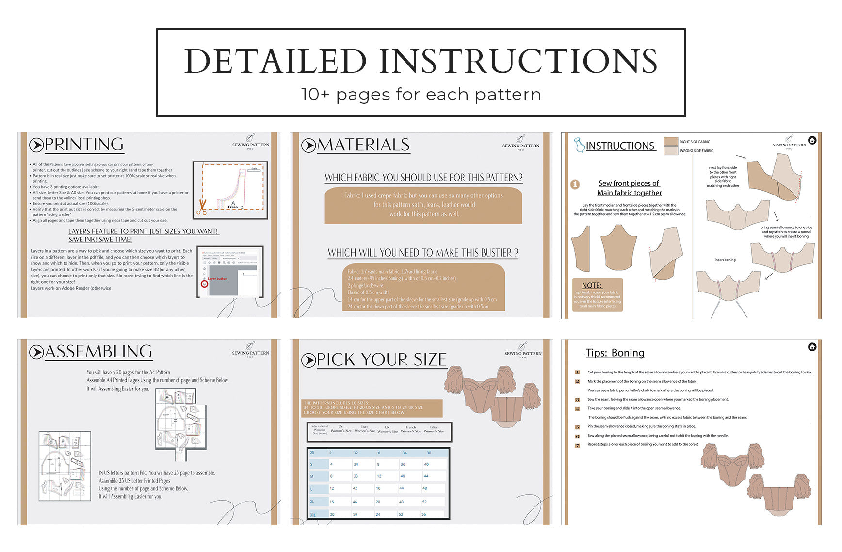 Heart Shaped Corset Top Digital PDF Sewing Pattern US Size Small 1  Printable Size Instant Download -  Finland