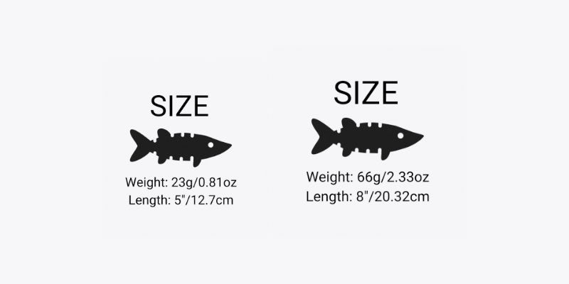 Pike Bomb Sizes