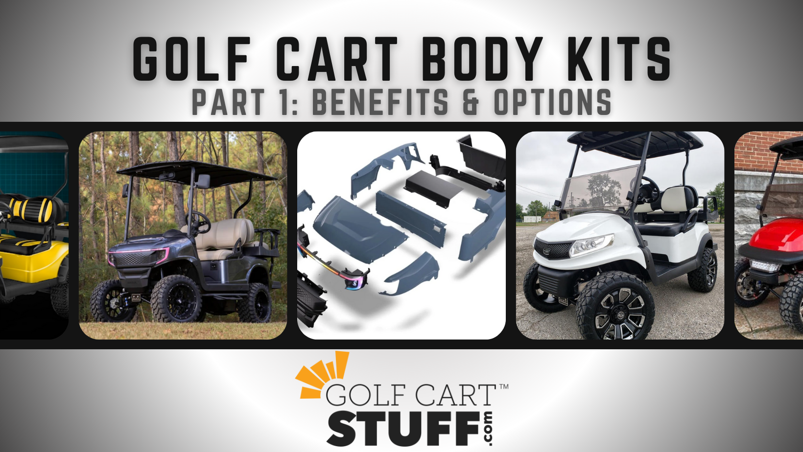 Club Car DS Doubletake Spartan Body & LED Light Kit - 11 Colors - WHEELZ  Custom Carts