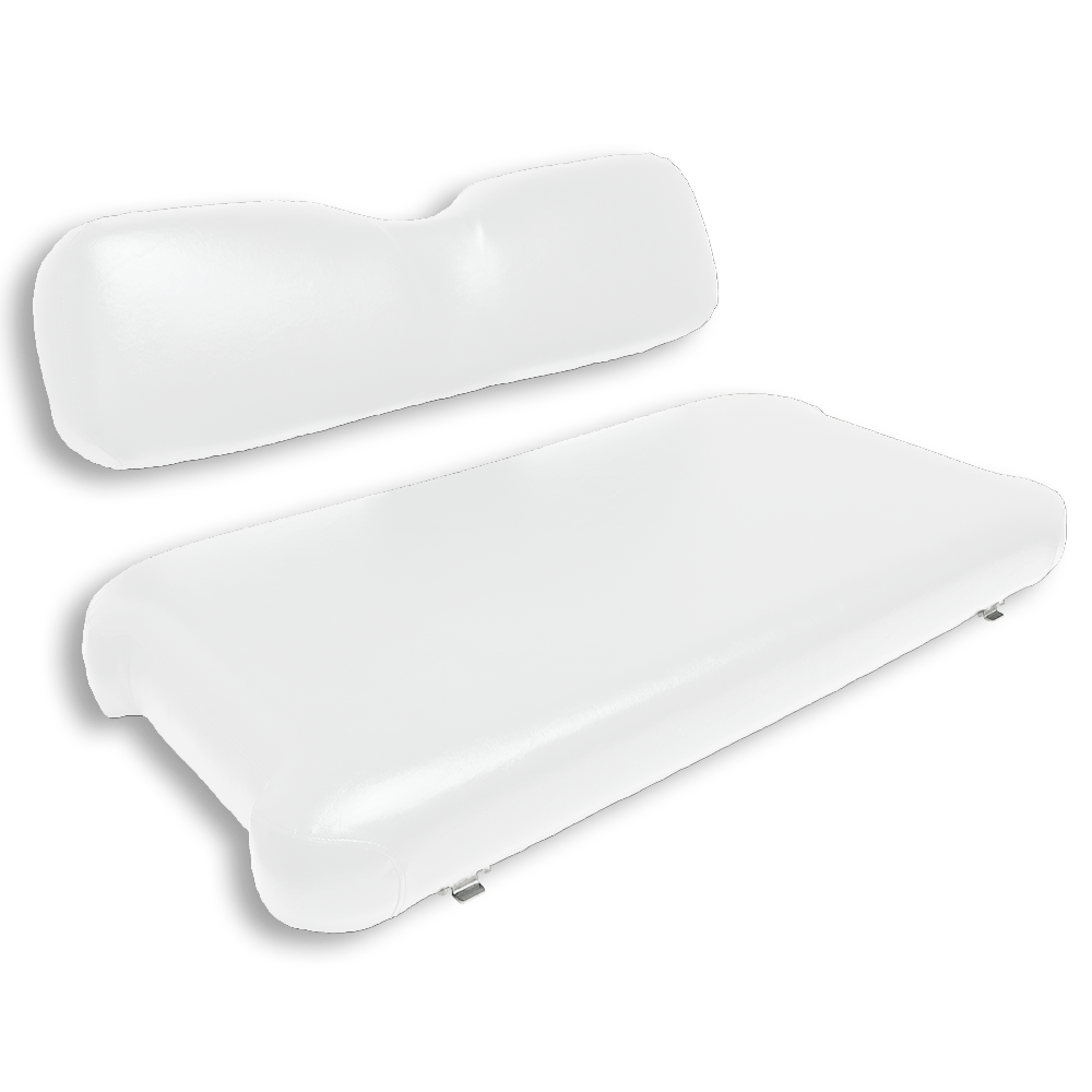 Custom Golf Cart Front Seat Replacement & Covers Set (Blue & White)