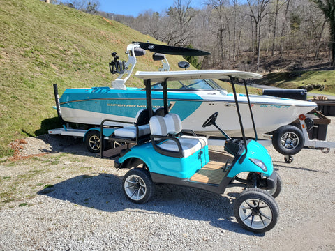 How to clean a golf cart after a day at the beach