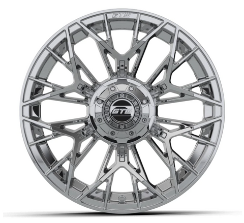 Chrome Stellar Golf Cart Wheels