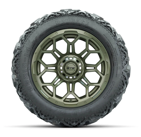 Golf Cart GTW Bravo Wheels with Barrage Mud Tires
