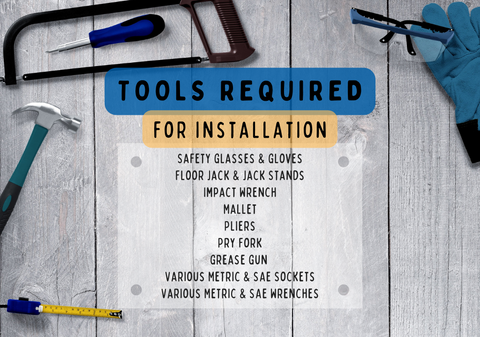 Tools Required for Lift Kit Installation