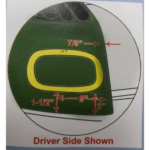 EZGO TXT taillight placement diagram