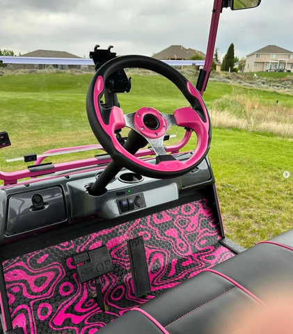 Pink Golf Cart Floor Mats 