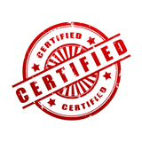 Photo stating "Certified"