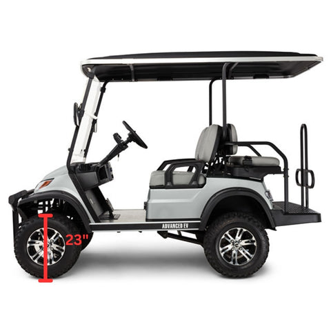 Lifted Advanced EV golf cart tire sizing