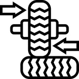 Tire rotation illustration