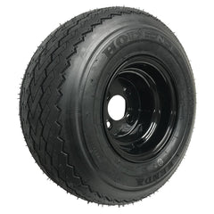 Kenda Hole-N-1 Golf Cart Tire with black steel wheel