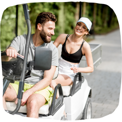 Renting a golf cart for vacation