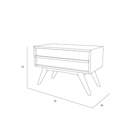 Medidas Buró Blondy | CREATA Muebles