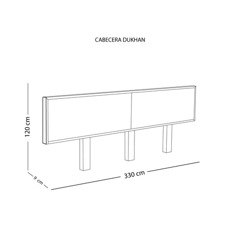 Medidas Cabecera King Size Dukhan | CREATA Muebles