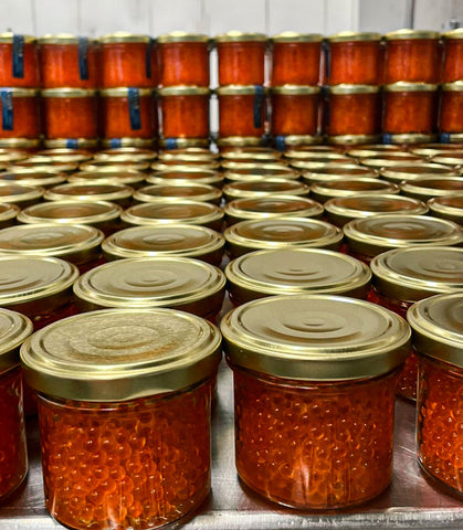 Lachsforellen Kaviar im 100g Glas