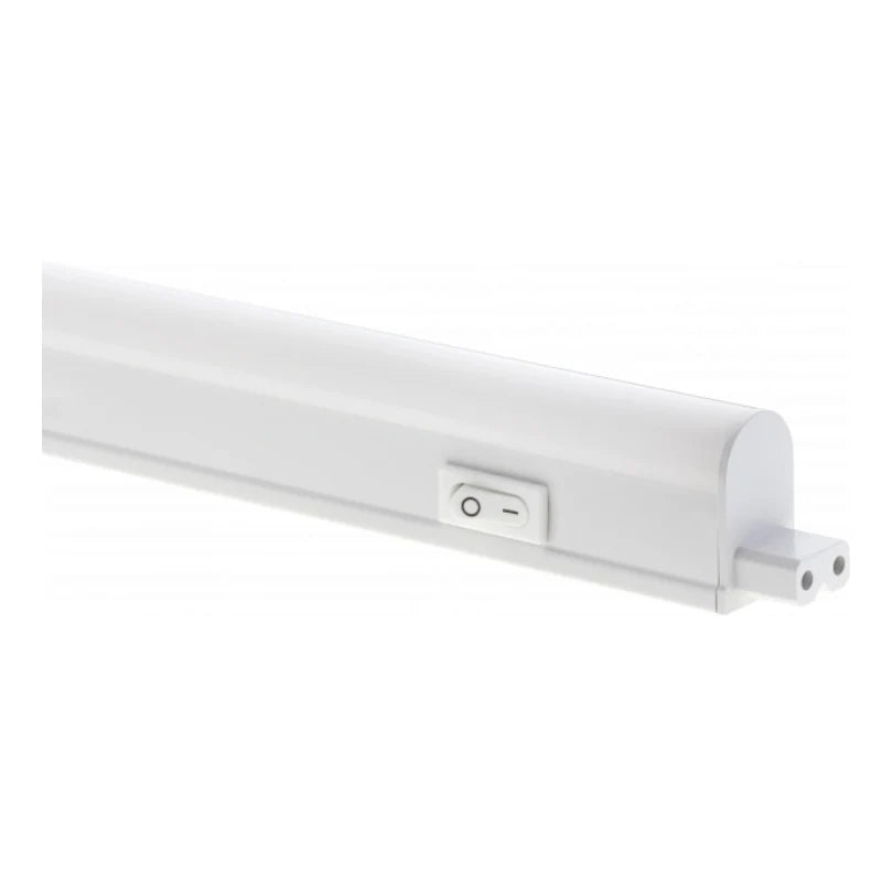 Tube LED T5 60cm avec culot G5, diamètre 16mm, design fin et discret, installation simple sur support T5
