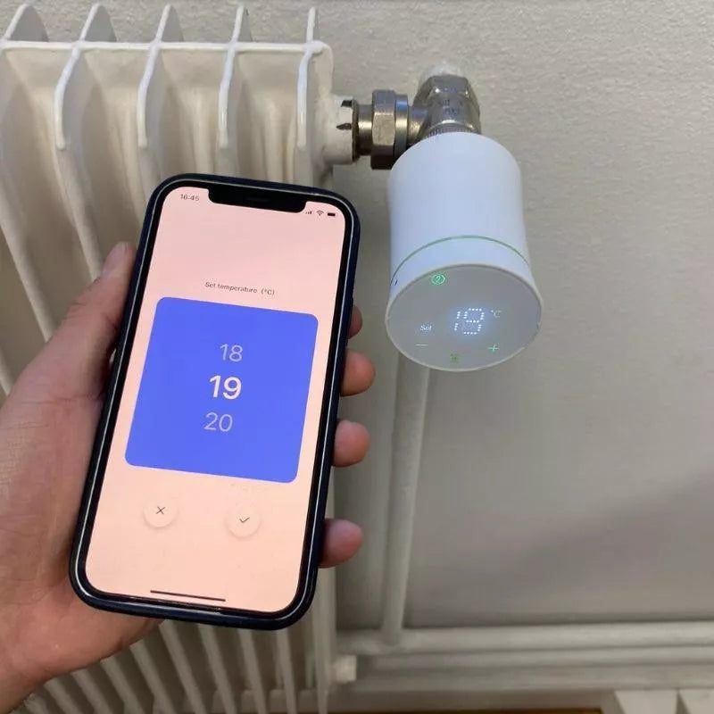 Tête thermostatique connectée et contrôle via smartphone