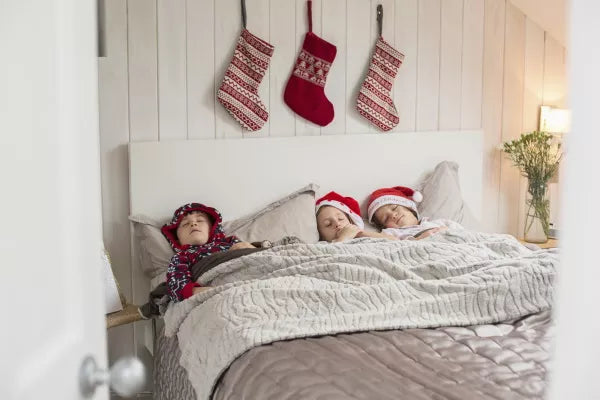 chaussettes de Noël mur chambre