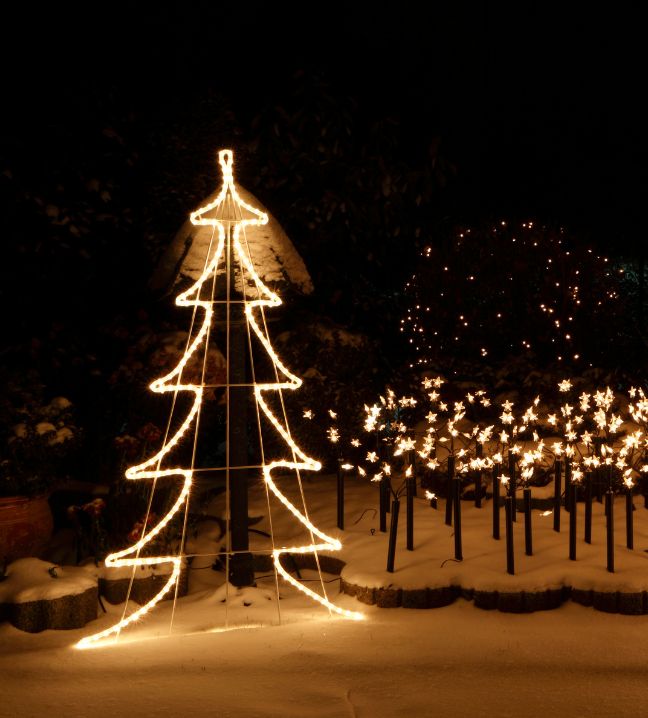 Famille de rennes lumineux led en fil de côtons-Deco Lumineuse