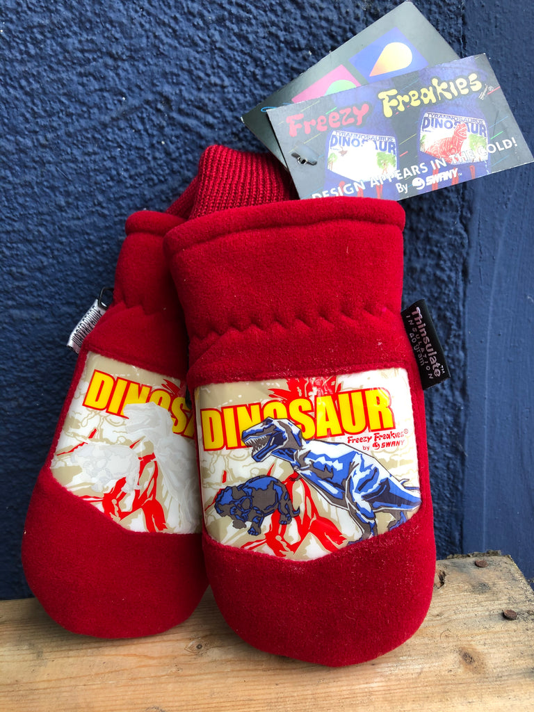 Dinosaur Freezy Freakies mittens from the Swany era