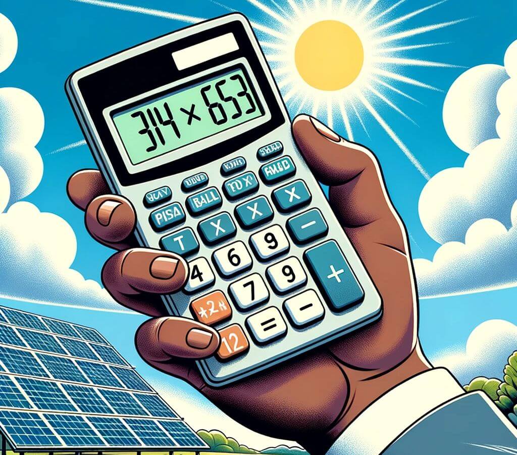solar calculator για μετρηση