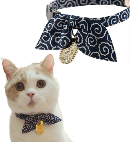 NECOICHI Ninja kattenhalsband  Marine blauw  Huisdieren  Unieke look