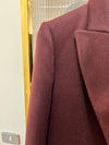 Blazer velour bordeaux