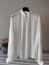 Tailored plisse blouse