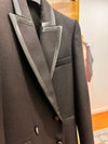 Blazer nero profili in raso