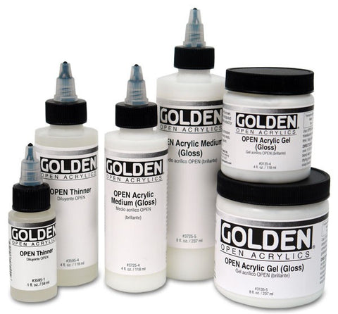 Golden Artist Colors, OPEN Slow-Drying Acrylics, 12-color Mixing Set