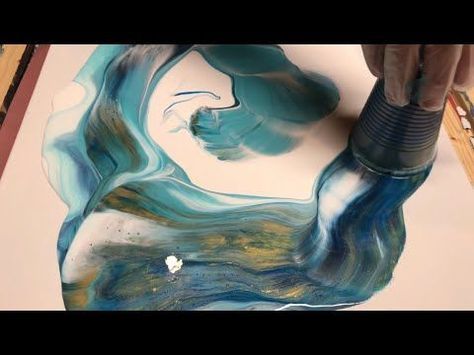 How to Use Glitter Paints in Acrylic Pouring to Create Beautiful Resin-like  Pours