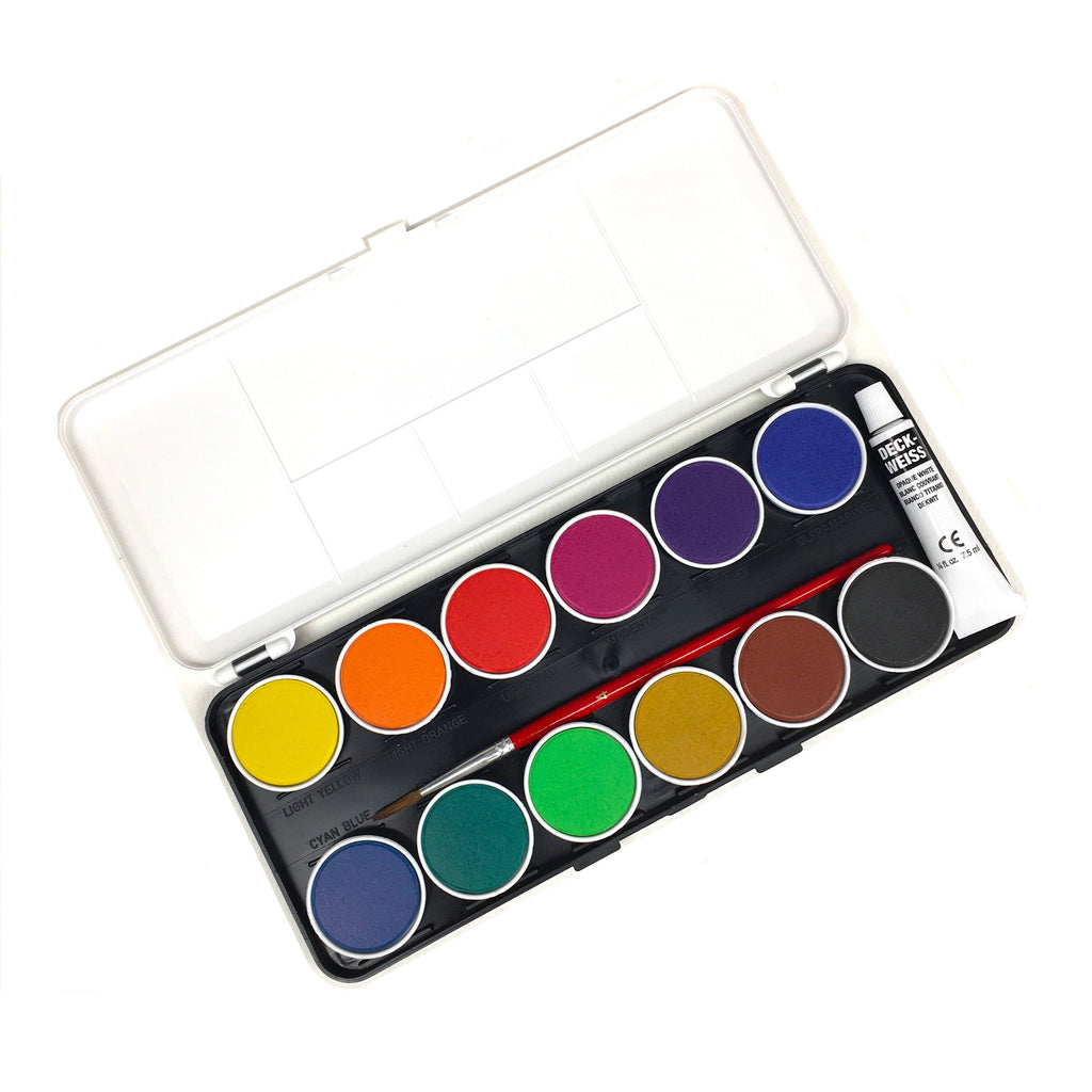 Angora Opaque Watercolor Multi-Color 14 Pan Set - Assorted Colors