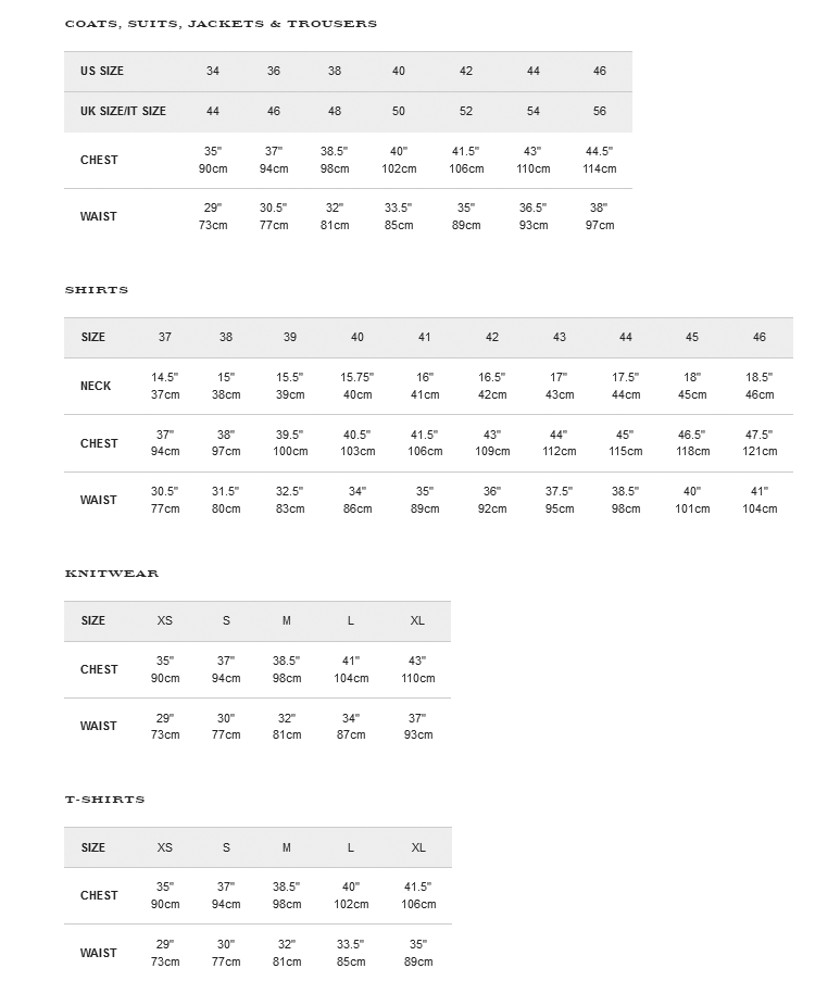 burberry brit sizing