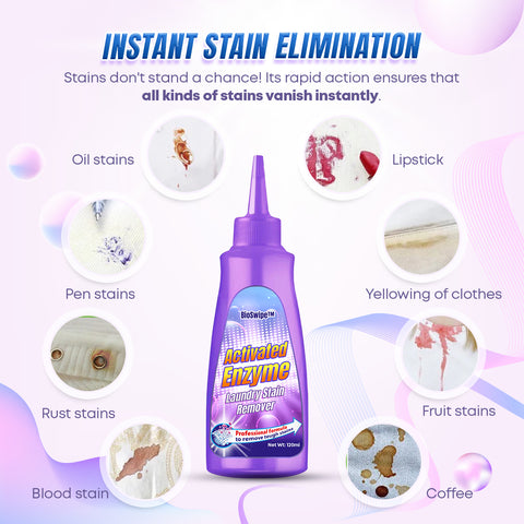 BioSwipe™ Active Enzyme Laundry Stain Remover