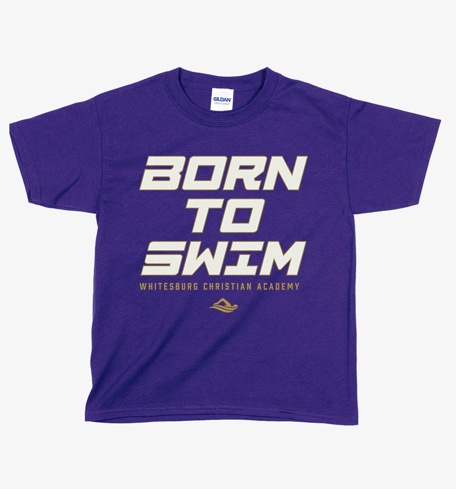 YOUTH SWIM & DIVE - BORN TO SWIM Tshirt - 5000b
