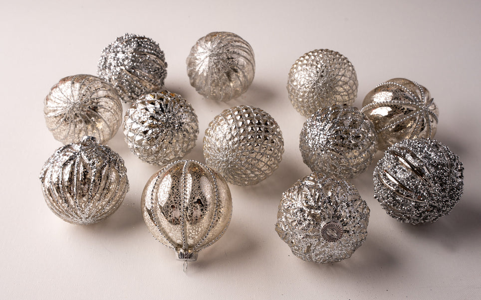 3 1/4 Round Clear Glass Ornament with Silver String - Recognitions - Home  of Morgan House Woodprojects
