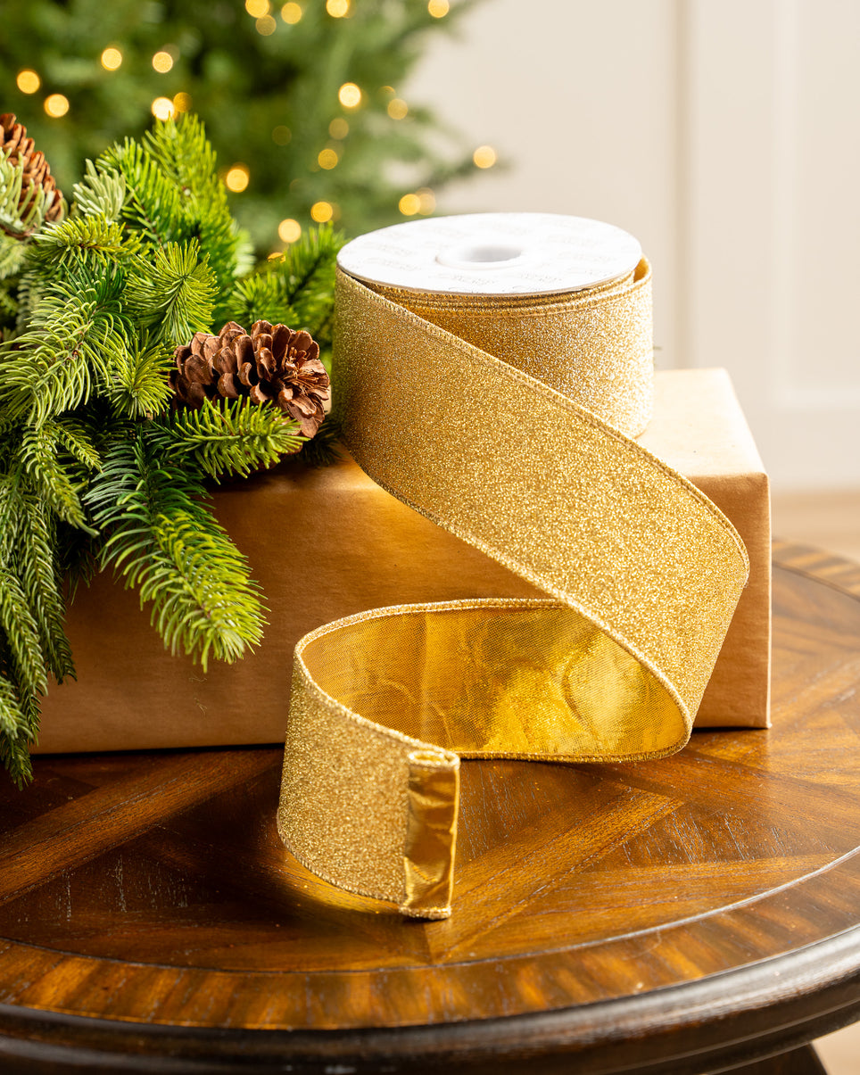 4 X 10YD Gold Mesh Ribbon – The Christmas Palace