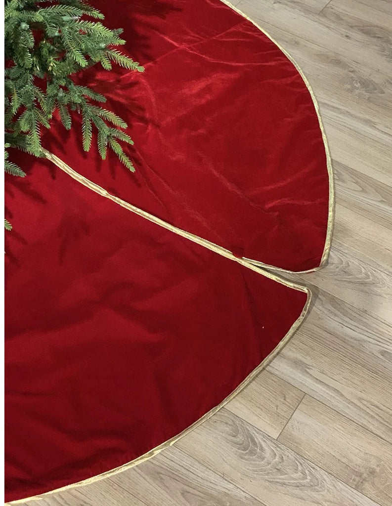 Red & Gold tree skirt