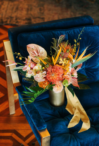 Wedding flowers bridal bouquet by Gorgeous and Green for wedding at the General's Residence San Francsico