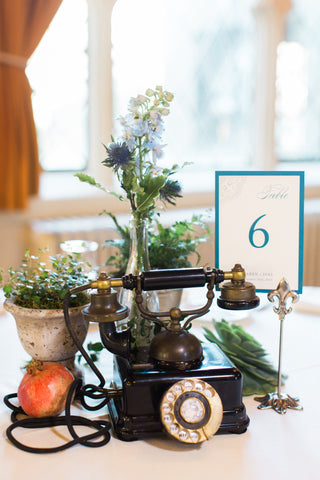 rented vintage items and florals by Gorgeous and Green for wedding Berkeley City Club