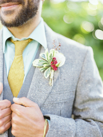 Boutonniere by Gorgeous and Green, photo by Erich Mcvey