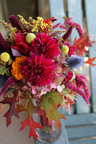 Fall inspired Bridal Bouquet by Gorgeous and Green
