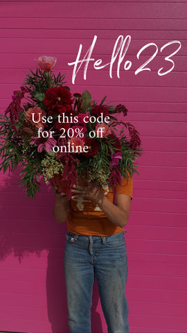 20% off discount code for online store Hello23