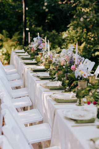 Table decor centerpieces foliage and fruit by Gorgeous and Green photo by Gretchen Gause