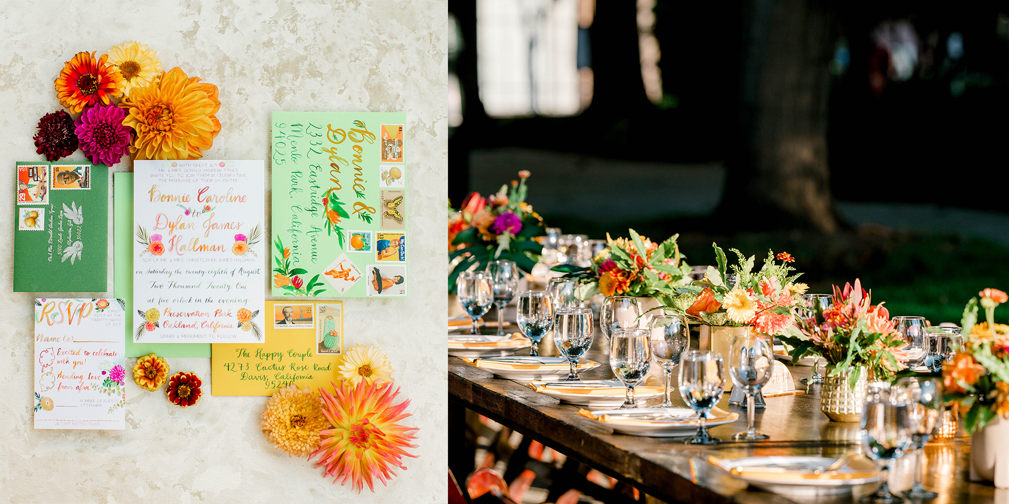 Gorgeous and Green Wedding Flowers